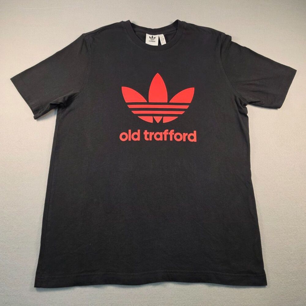 Adidas Old Trafford Manchester United Football Club T-Shirt Size L - 0089